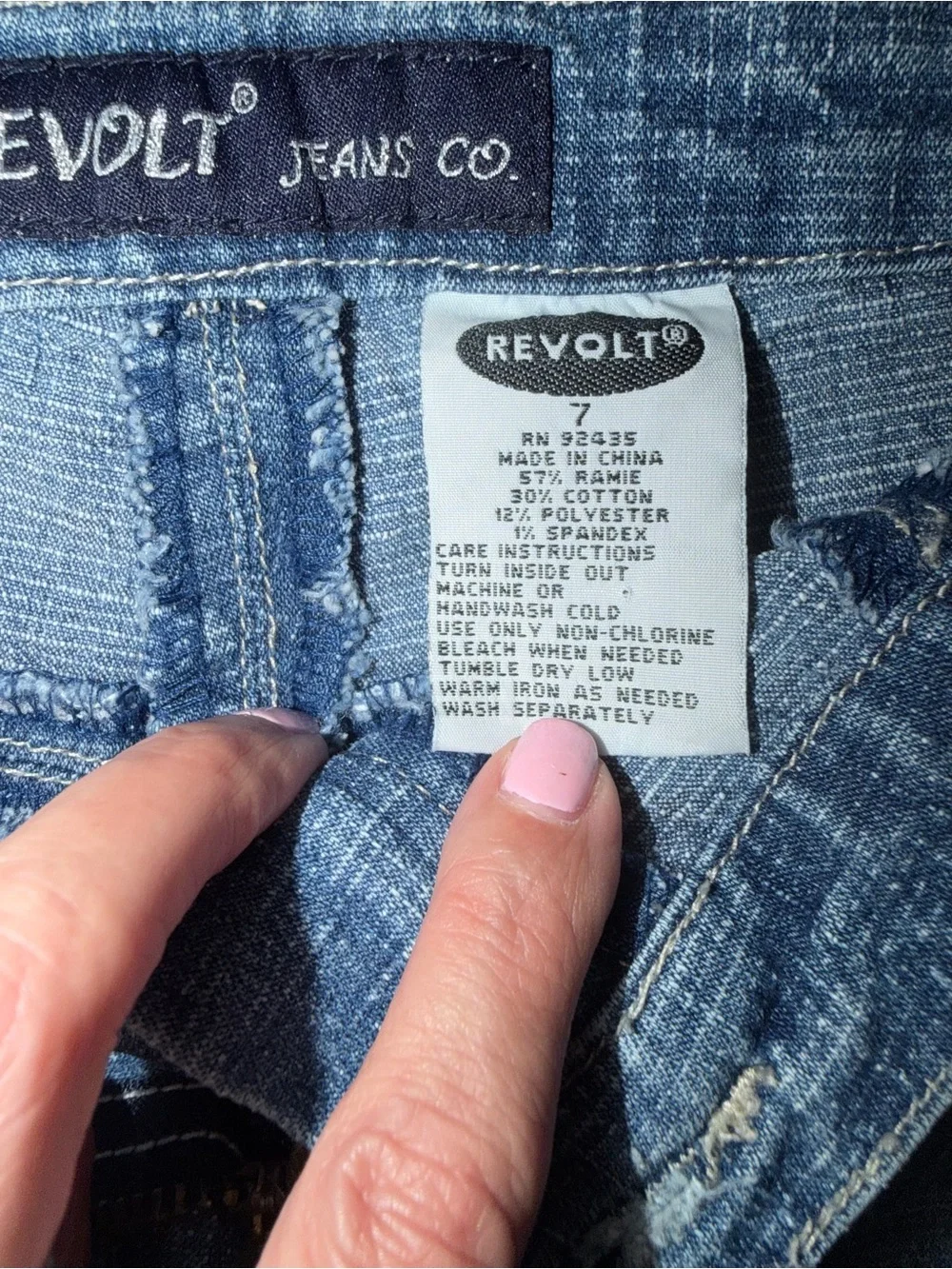 Vintage Revolt Jean Skirt